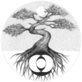 Juniper Medicine Alchemical Acupuncture juniper tree logo.